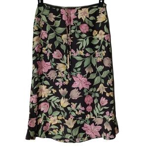 GAP Women's Multi-Color Floral Print Rayon Skirt Size 10